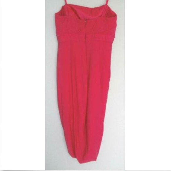 BCBG Max Azria Runway Pink Strapless Drape Dress 6 - Picture 4 of 7